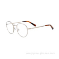 New Good Quality Full Rim Round Simple Design Classical Metal Eyeglasses Frames